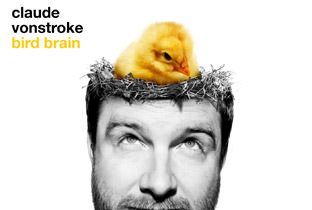 Bird Brain by Claude VonStroke cover album with his face