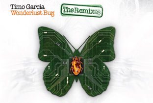 Wonderlust Bug The Remixes - cover album, with a green butterfly