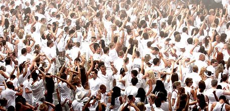 people in white at sensation white party