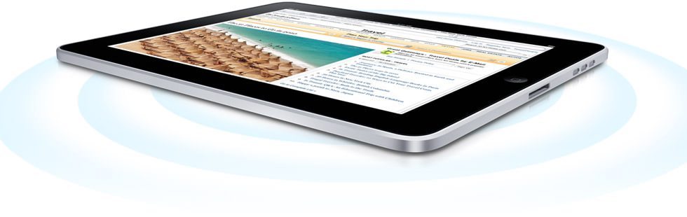 iPad - angle view