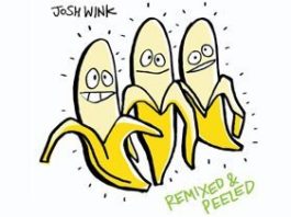 Remixed & Peeled by Josh Wink - cover CD with 3 bananas