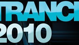 Trance 100 2010 - main logo, blue word trance and 2010 year