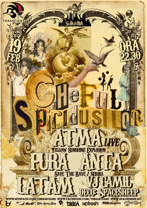 19 feb 2010 Cheful Spiridusilor @ Club Suburbia, Bucuresti (poster)