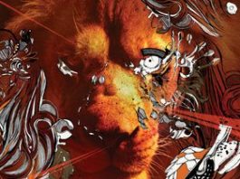 Life by James Zabiela cover album with a lion face