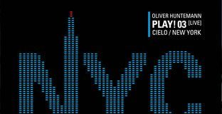 Play 03 by Oliver Huntemann - cover album with NYC dotted write type