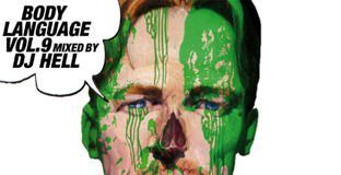 Body Language by Dj Hell - cover album with a green face