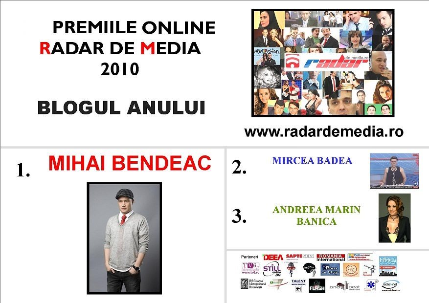 BLOGUL ANULUI - premiile radar de media 2010 editia nr 2