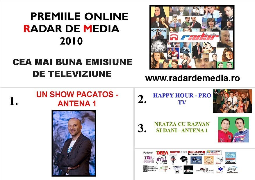 CEA MAI BUNA EMISIUNE DE TELEVIZIUNE - premiile radar de media 2010 editia nr 2