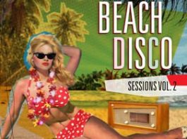 beach disco sessions vol 2 - cover mix cd with a retro beach girl