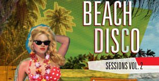 beach disco sessions vol 2 - cover mix cd with a retro beach girl