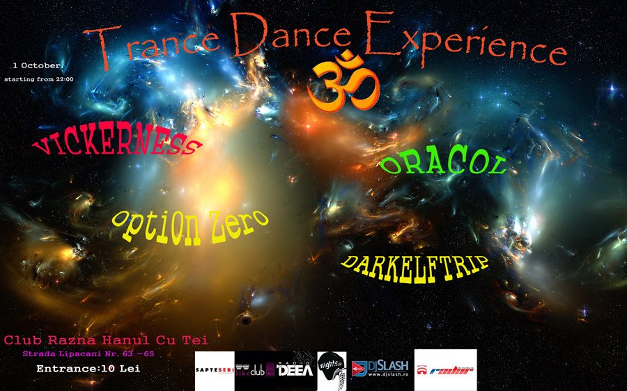 trance dance sambata - party flyer
