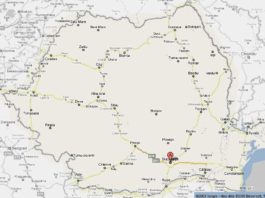 romania pe google maps