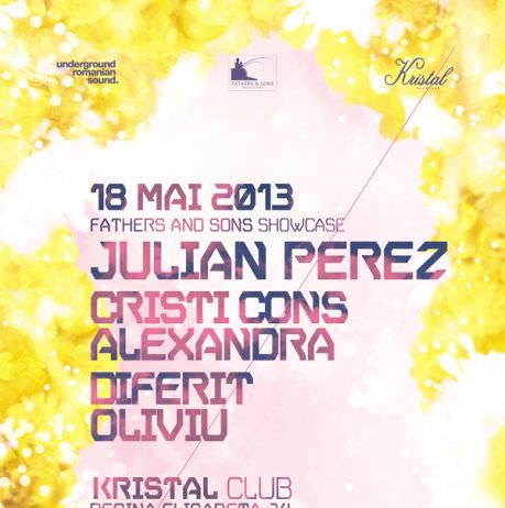 Party flyer: Julian Perez @ Kristal Club 18 Mai