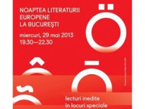 Flyer: Noaptea Literaturii Europene la Bucuresti - afis