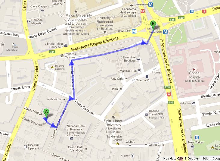 harta centrul vechi ceai dansant