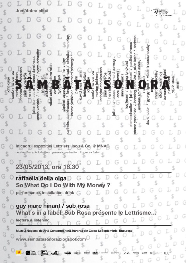 sambata sonora afis Afis Sambata Sonora la MNAC