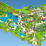 Harta parcului de distractii Asterix Park din Paris