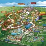 harta parcului de distractii Port Aventura