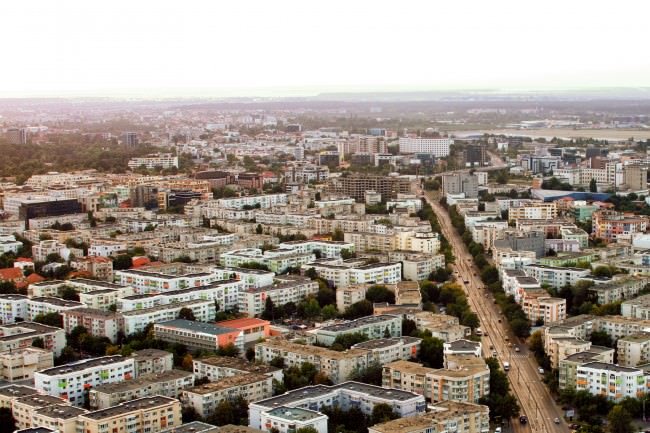 priveliste de pe Sky Tower Bucuresti