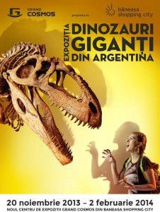 Expozitie de dinozauri giganti la Grand Cosmos