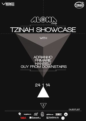 Tzinah Records Aloha Flyer Tzinah Records