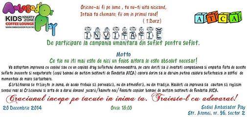 Invitatie Campania Suflet pentru Suflet