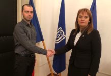 Liviu Besleaga si prof.univ.dr. Ramona Lile la Universitatea „Aurel Vlaicu” din Arad