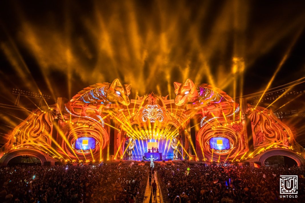 Scena principala a festivalului Untold in 2018